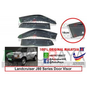 Toyota Landcruiser J80 Series 1990-1997 AG Door Visor Air Press Wind Deflector (Extra Big 16cm Width)